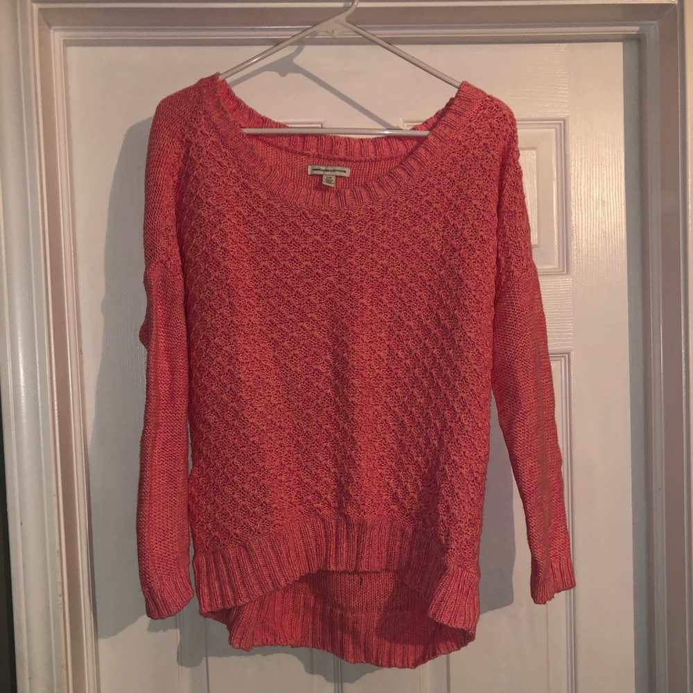 AEO pink sweater - size large!